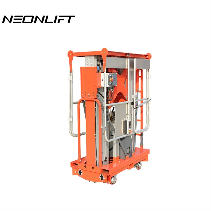 Electric Dual Mast Aluminum Man Lifter